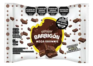 Alfajor Mega Brownie Sin TACC x 7 u (El Barrigon)