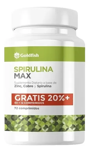 Spirulina Max x 60 + 12 comp (Goldfish)