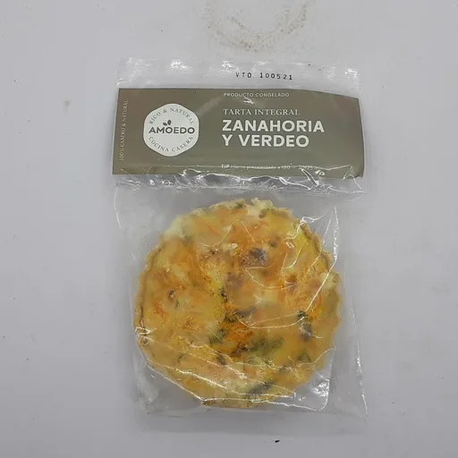 Tarta Integral de Zanahoria y Verdeo x 260 gr (Amoedo)