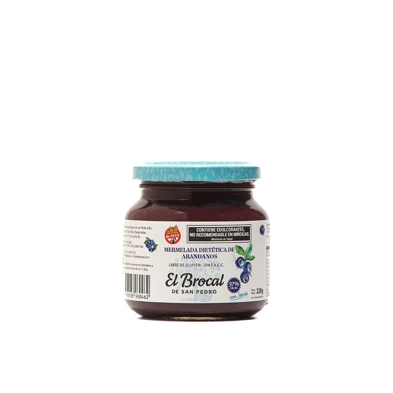 Mermelada de Arandanos con Stevia x 220 gr (El Brocal)