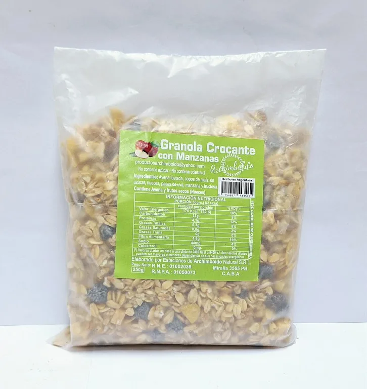Granola Crocante con Manzanas x 250 gr (Archimboldo)