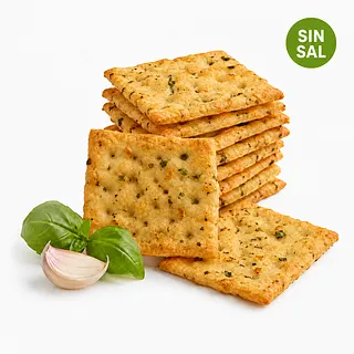 Galletas Artesanales Ajo y Albahaca sin Sal x 2 kg (Generico)