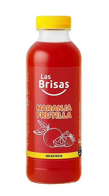 Jugo de Naranja y Frutilla x 500 ml x 4 u (Las Brisas)