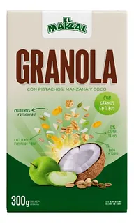 Granola con Pistachos, Manzana y Coco x 300 gr (El Makzal)