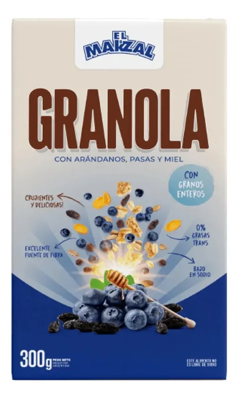 Granola con Arandanos, Pasas y Miel x 300 gr (El Makzal)