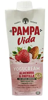 Leche de Almendras con Frutillas Yogucream x 1 lt x 8 u (Pampa Vida)