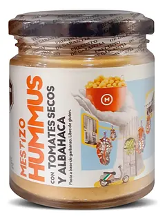 Hummus Tomates Secos y Albahaca x 175 gr (Mestizo)