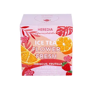 Ice Tea Flower Fresh (Hibiscus Frutilla y Naranja) x 10 u (Heredia)