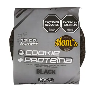Galletitas Cookie + Proteina Black x 10 u (Moms)