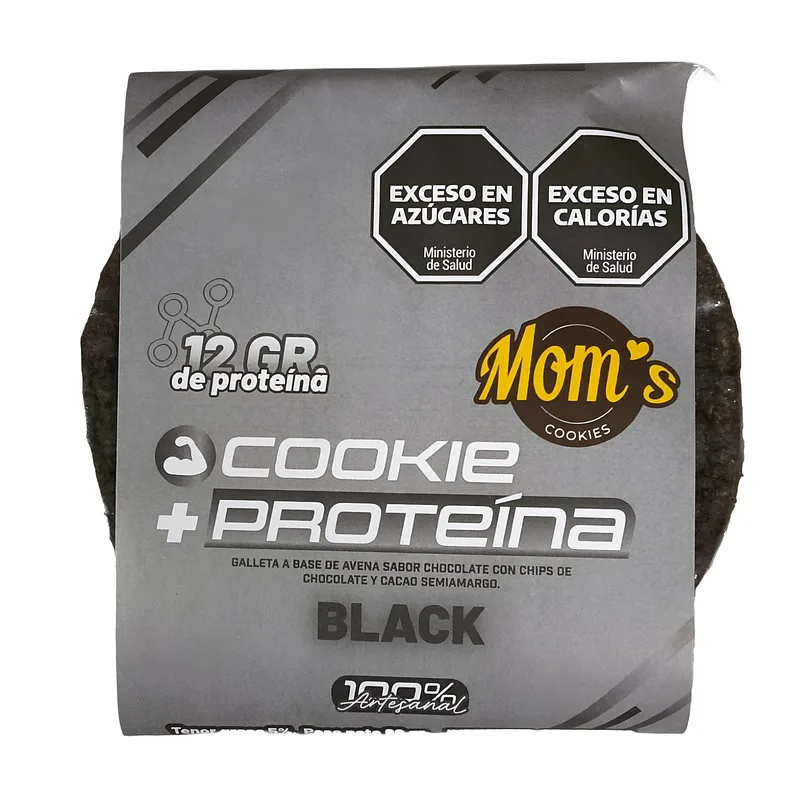 Galletitas Cookie + Proteina Black x 10 u (Moms)