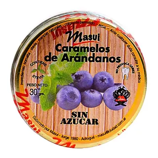 Caramelos Frutales Surtidos sin Azucar x 30 gr x 5 u (Masui)