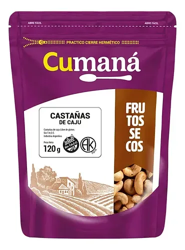 Castanas de Caju sin Tacc x 120 gr (Cumana)