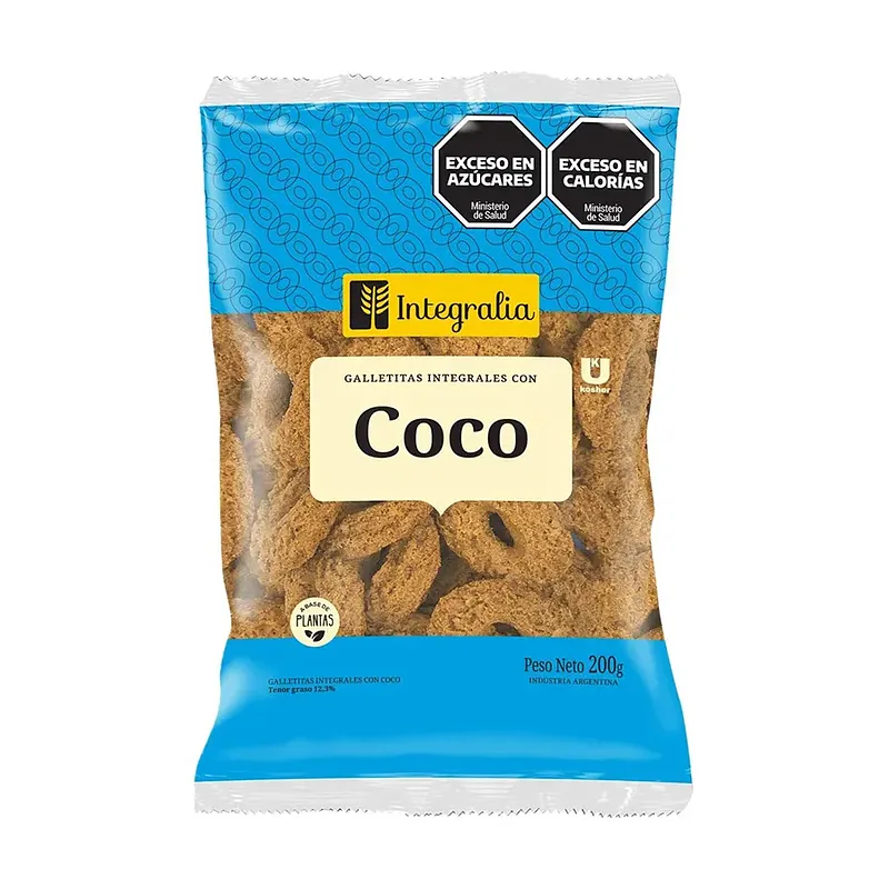 Galletitas Anillos Coco x 200 gr (Integralia)