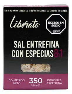 Sal Entrefina con Especias 8 y 1 x 350 gr (Liberato)