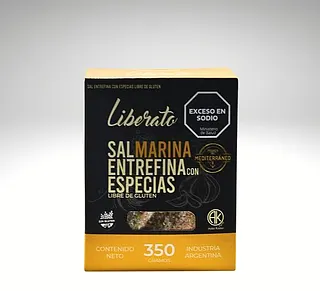 Sal Marina Entrefina con Especias x 350 gr (Liberato)