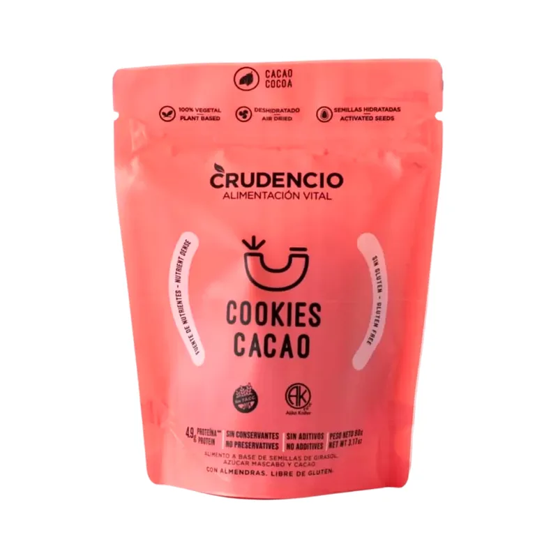 Galletitas Cookies Cacao x 90 gr (Crudencio)