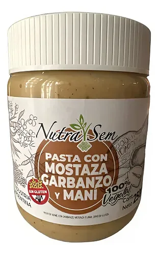 Pasta con Mostaza, Garbanzo y Mani x 250 gr (Nutrasem)