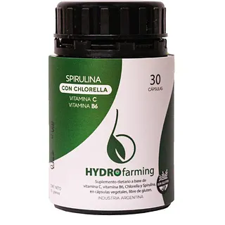 Spirulina con Chlorella, Vitamina C y Vitamina B6 x 30 comp (Bogado)