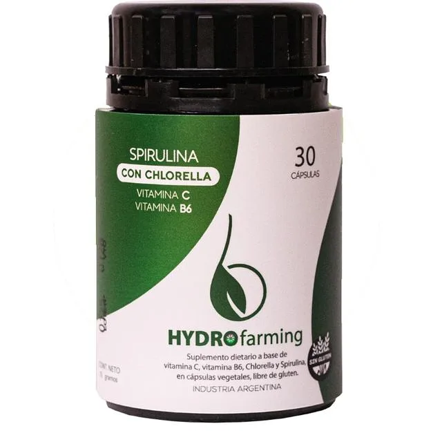 Spirulina con Chlorella, Vitamina C y Vitamina B6 x 30 comp (Bogado)