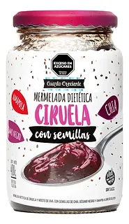 Mermelada con Semillas Ciruelas x 400 gr (Cuarto Creciente)