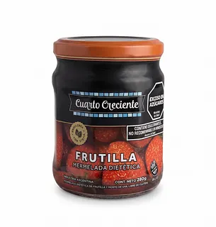 Mermelada con Stevia Frutilla x 280 gr (Cuarto Creciente)