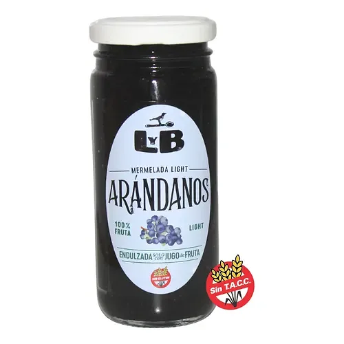 Mermelada de Arandanos Organica Light x 240 gr (Las Brisas)