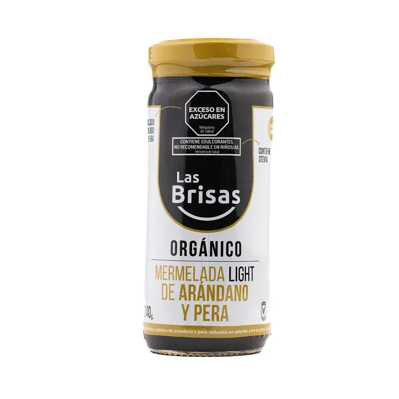 Mermelada de Arandano y Pera Organica Light x 240 gr (Las Brisas)