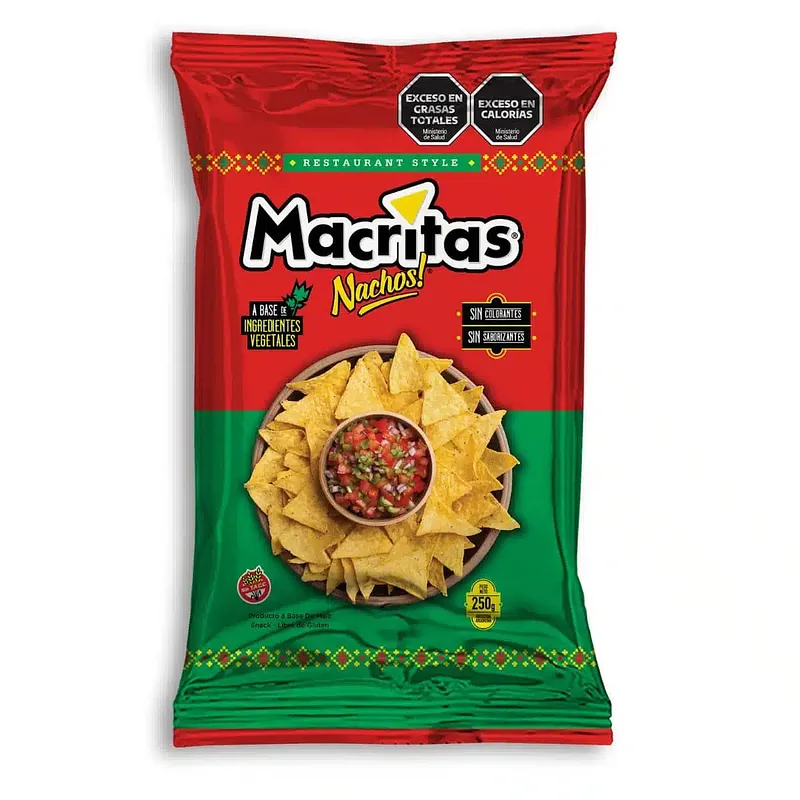 Nachos Restaurant Style x 250 gr (Macritas)