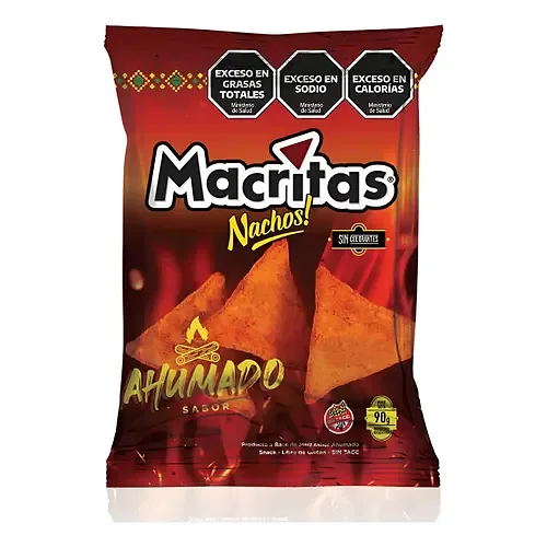 Nachos Sabor Ahumado x 90 gr (Macritas)