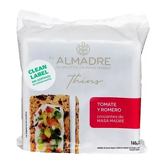 Thins Tomate y Romero x 160 gr (Almadre)
