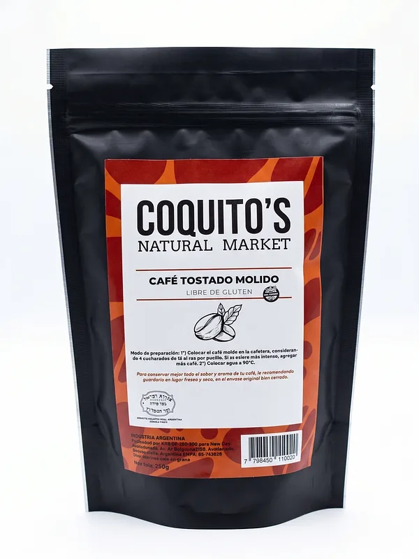 Cafe Tostado Molido x 250 gr (Coquitos)
