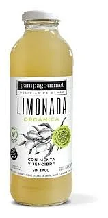 Limonada Organica con Jengibre y Menta x 500 ml (Pampagourmet)