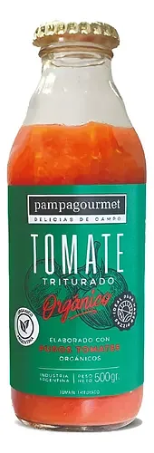 Tomate Triturado Organico Verde x 460 gr (Pampagourmet)