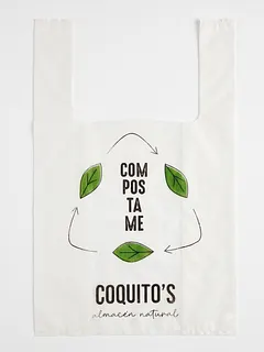 Bolsa Camiseta Compostable x 50 u (Coquitos)