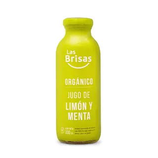 Jugo Organico de Limon y Menta x 330 ml (Las Brisas)