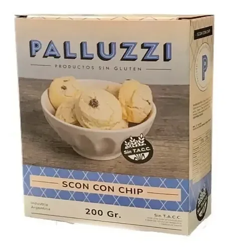 Galletitas Scons con Chips Chocolate x 200 gr (Palluzzi)