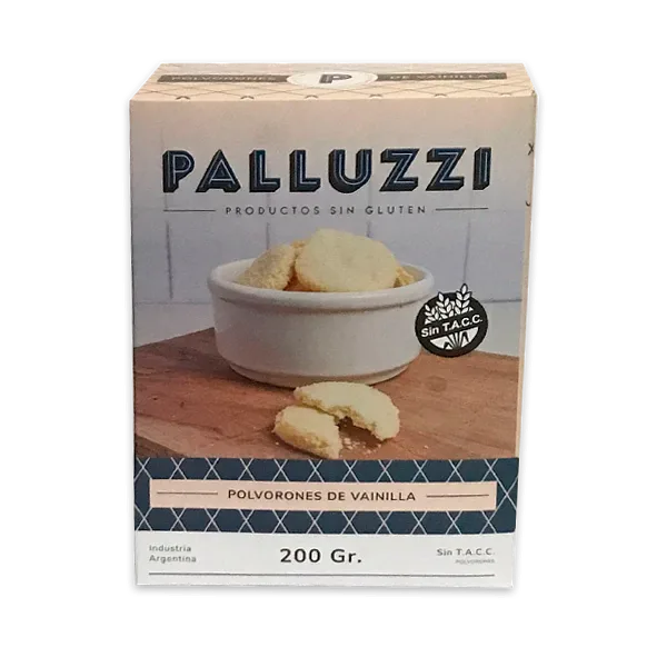 Galletitas Polvorones de Vainilla x 200 gr (Palluzzi)