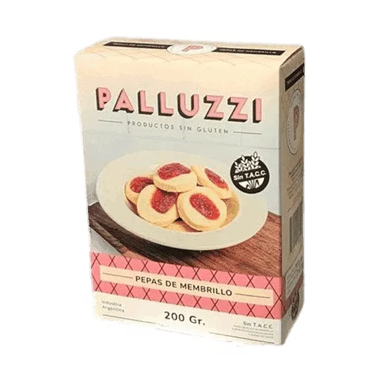 Galletitas Pepas Membrillo x 200 gr (Palluzzi)