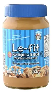 Mantequilla de Mani Le-Fit con Coco x 360 gr (Le-Fit)