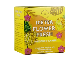 Ice Tea Flower Fresh (Hibiscus y Anana) x 10 Saquitos (Heredia)