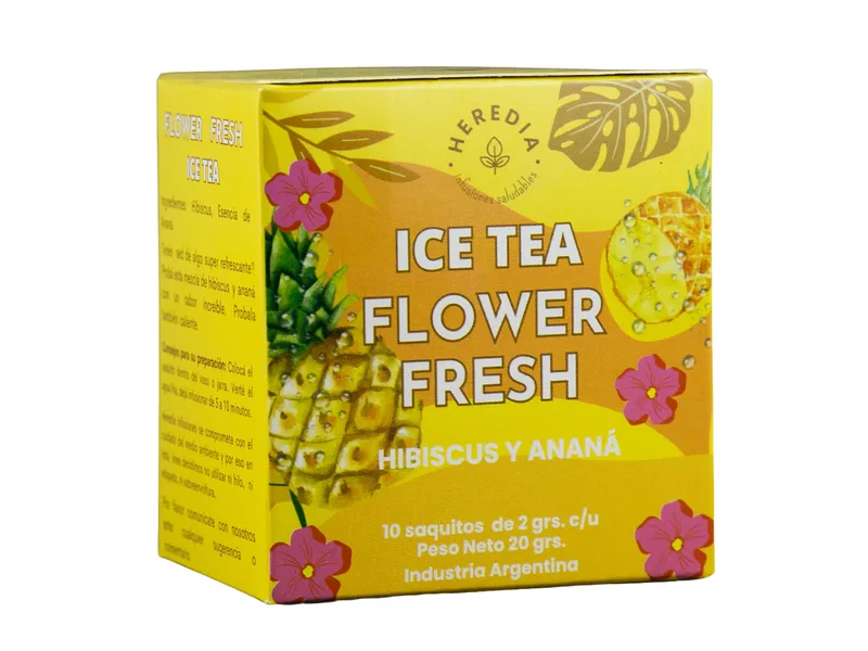 Ice Tea Flower Fresh (Hibiscus y Anana) x 10 Saquitos (Heredia)