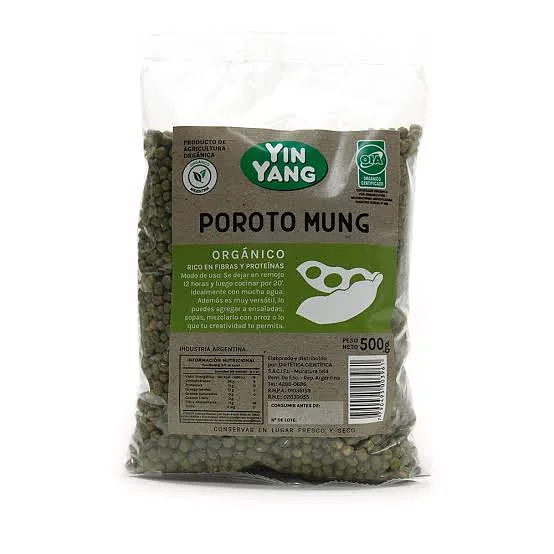 Poroto Mung Organico x 500 gr x 6 u (Yin Yang)