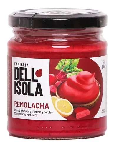 Mayonesa Vegana Remolacha x 180 gr (Dell Isola)