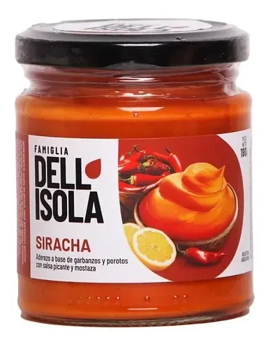 Mayonesa Vegana Siracha x 180 gr (Dell Isola)