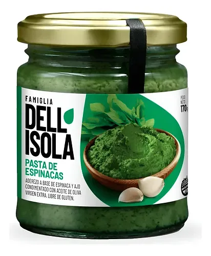 Pasta de Espinacas x 170 gr (Dell Isola)