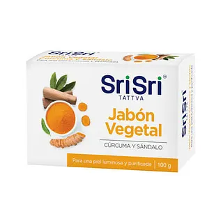 Jabon Vegetal Curcuma y Sandalo x 100 gr (Sri Sri)