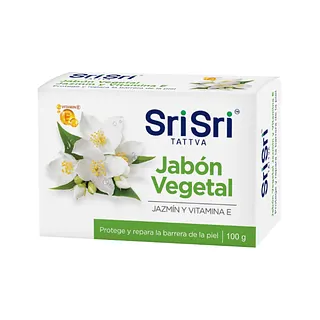 Jabon Vegetal de Jazmin y Vitamina E (Sri Sri)