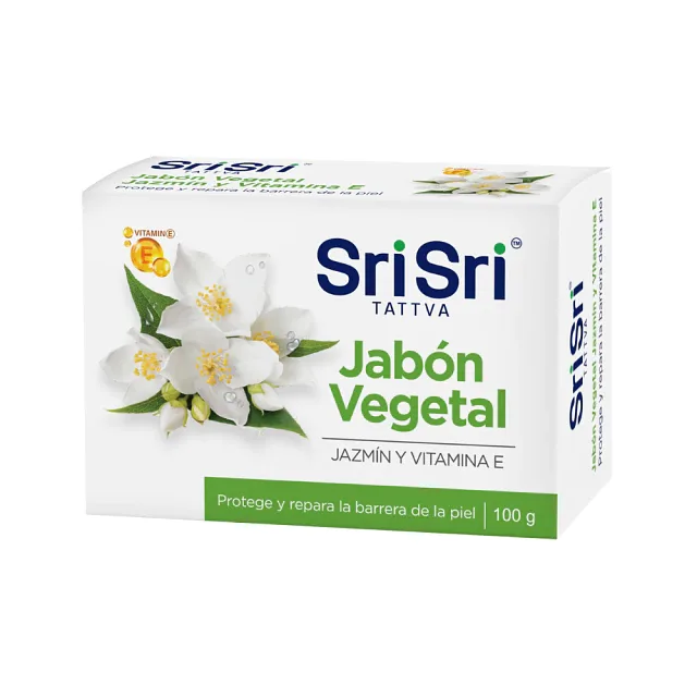 Jabon Vegetal de Jazmin y Vitamina E (Sri Sri)