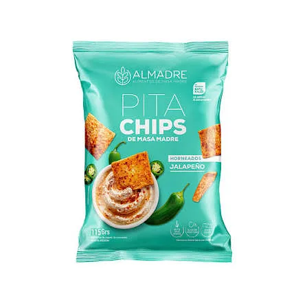 Pita Chips Jalapeno x 115 gr (Almadre)