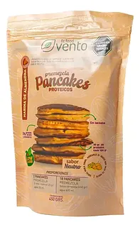 Premezcla Keto para Pancakes Proteicos Sabor Neutro x 450 gr (Vento Fit)